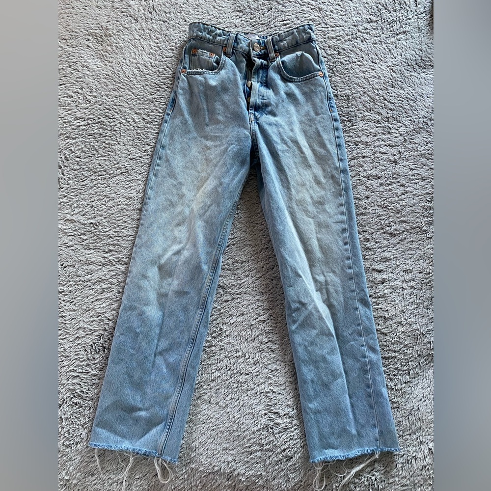 zara straight leg jeans
